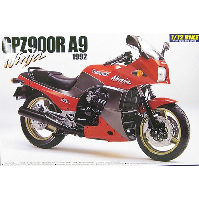 Aoshima Naked Bike 15 02889 Kawasaki GPZ900R A9 Ninja 1992 1/12 Scale Kit