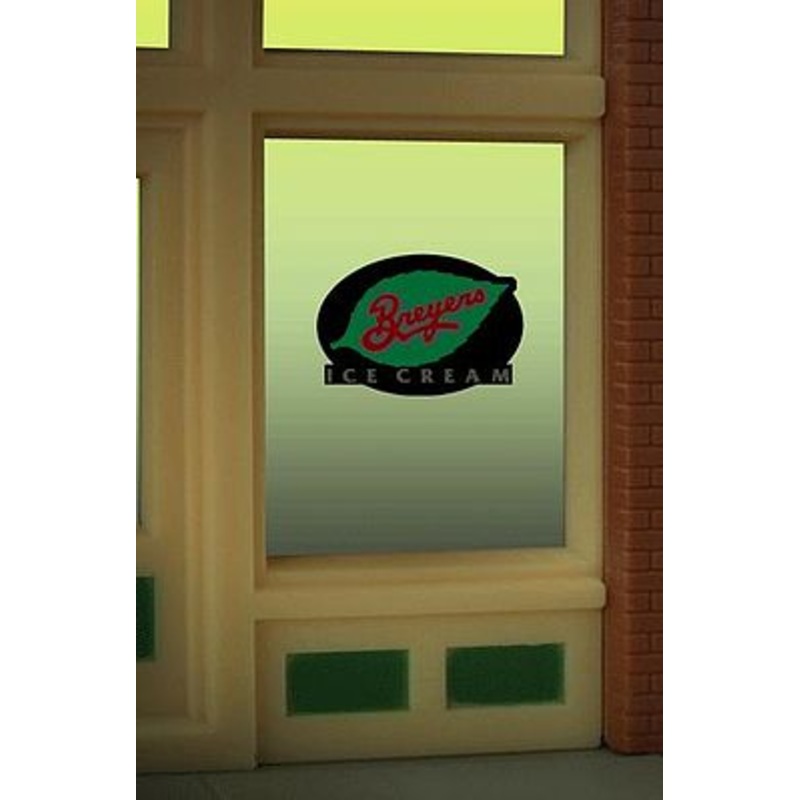 Breyers Ice Cream Flashing Neon Window Sign