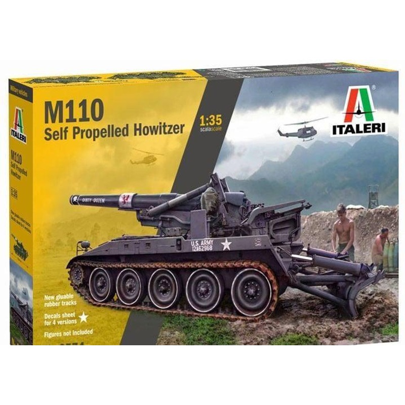 Platz Italeri U.S. Army M110 203mm Self-Propelled Howitzer 1/35 Plastic Model