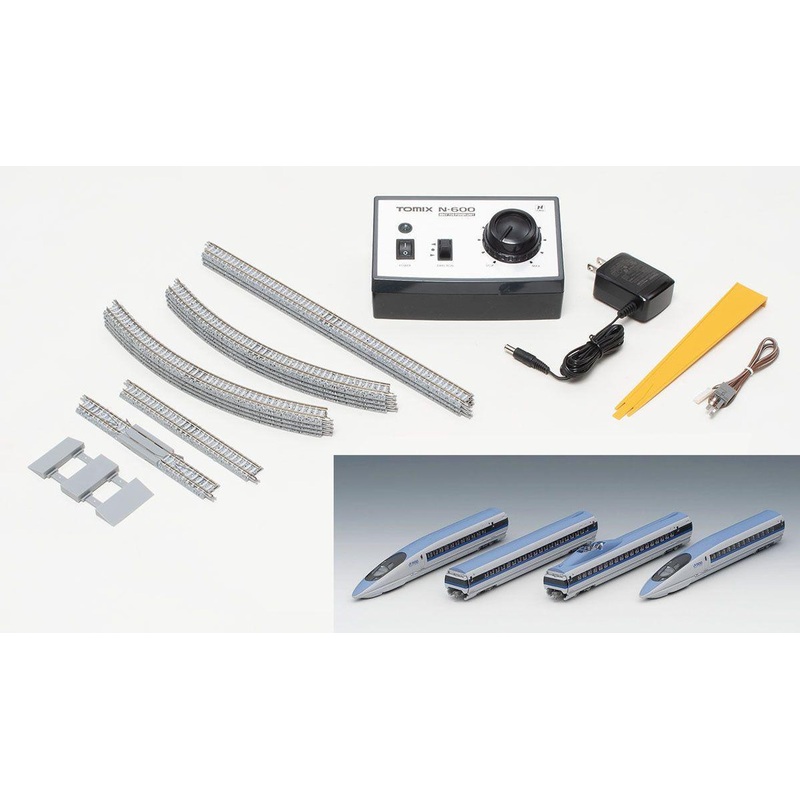 Tomix 90193 Series 500 Shinkansen Nozomi (4 Cars Set) Starter Set (Rail Pattern A) (N scale)