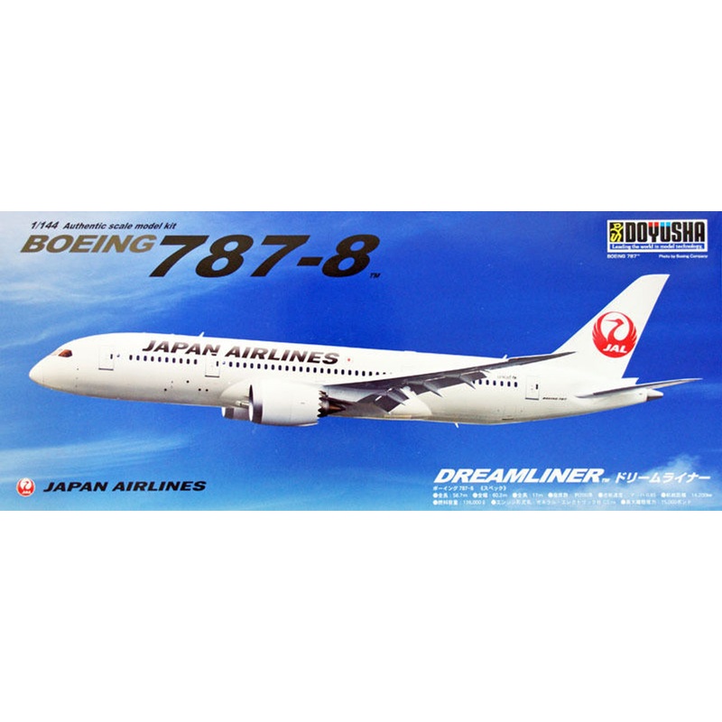 Doyusha 420454 JAL Japan Airlines Boeing 787-8 Dreamliner 1/144 Scale Kit