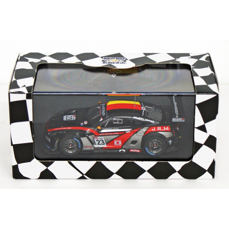 Ebbro 44713 Nissan GT-R GT1 2011 JRM Racing #23 (Black) 1/43 Scale