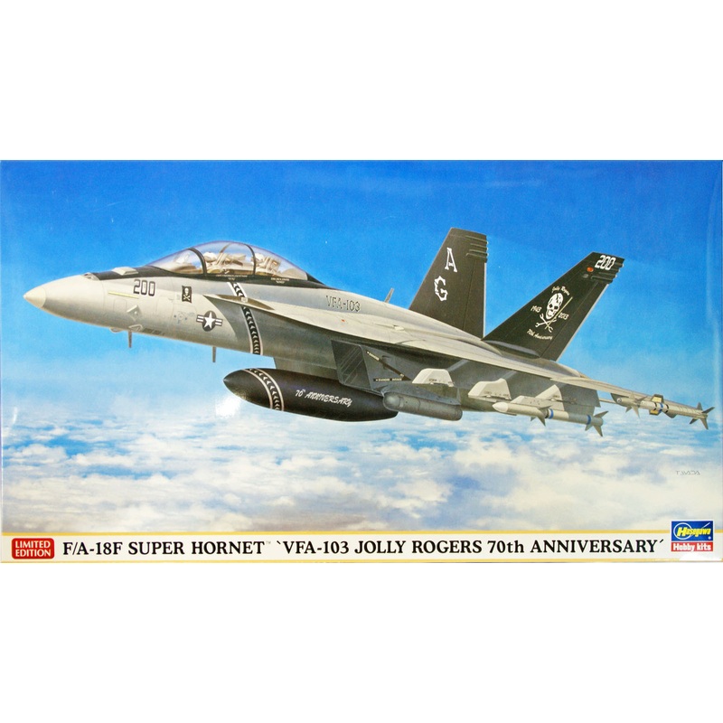 Hasegawa 02081 F/A-18F Super Hornet VFA-103 Jolly Rogers 70th Anniversary 1/72 Scale Kit