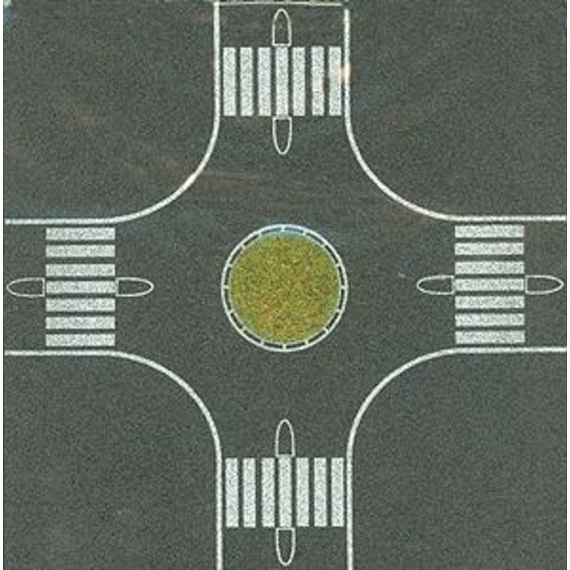 Streets/Roadway 4-Way Roundabout