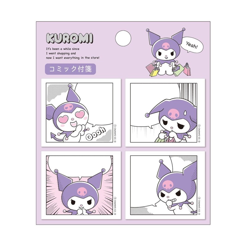 T’s Factory Sanrio Sticky Note Pad Comic Book Kuromi