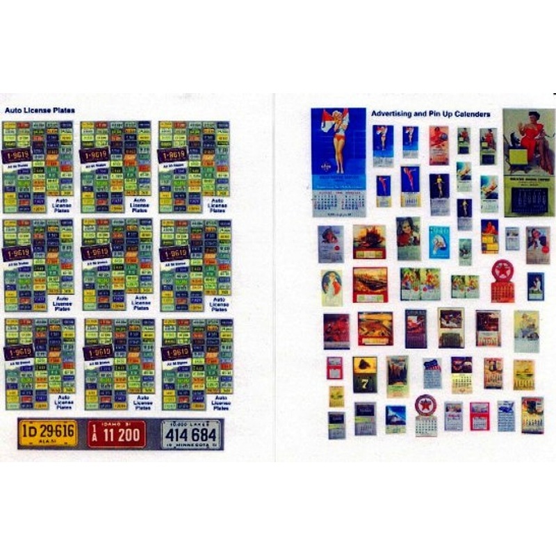 Vintage Calenders/Auto Licensse Plates