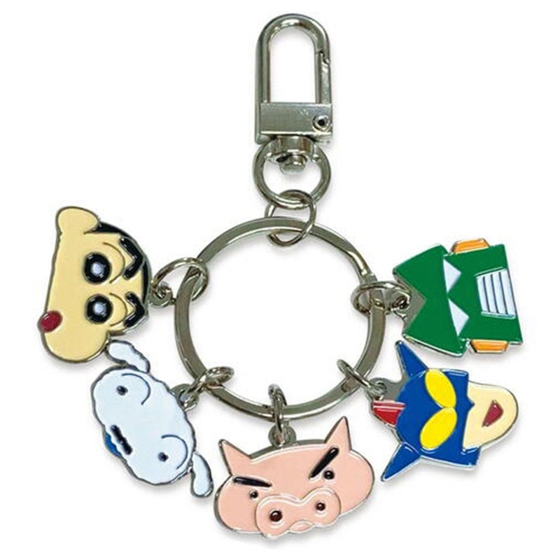 5 Charm Keyring Crayon Shin-chan Heros