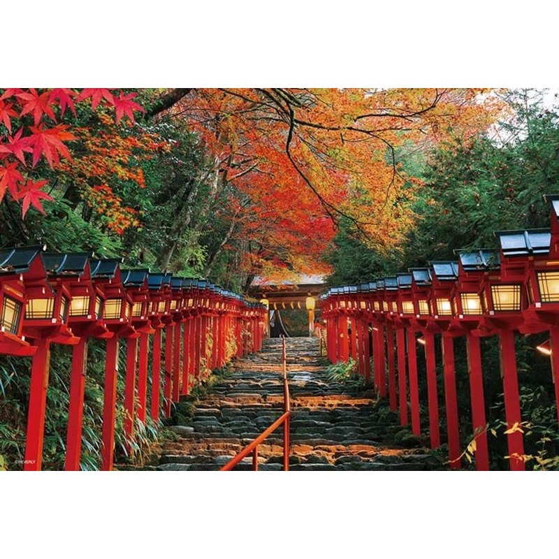 Beverly 300-037 Jigsaw Puzzle Lanterns of Kifune Shrine (300 Pieces)