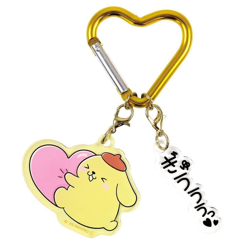 T’s Factory Sanrio Onomatopoeia 2 Charm Key Holder Pompompurin