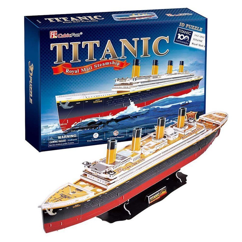 T4011h Heart Art Collection Jigsaw Puzzle 3D Craft Model Titanic Large Size (120 Pieces)