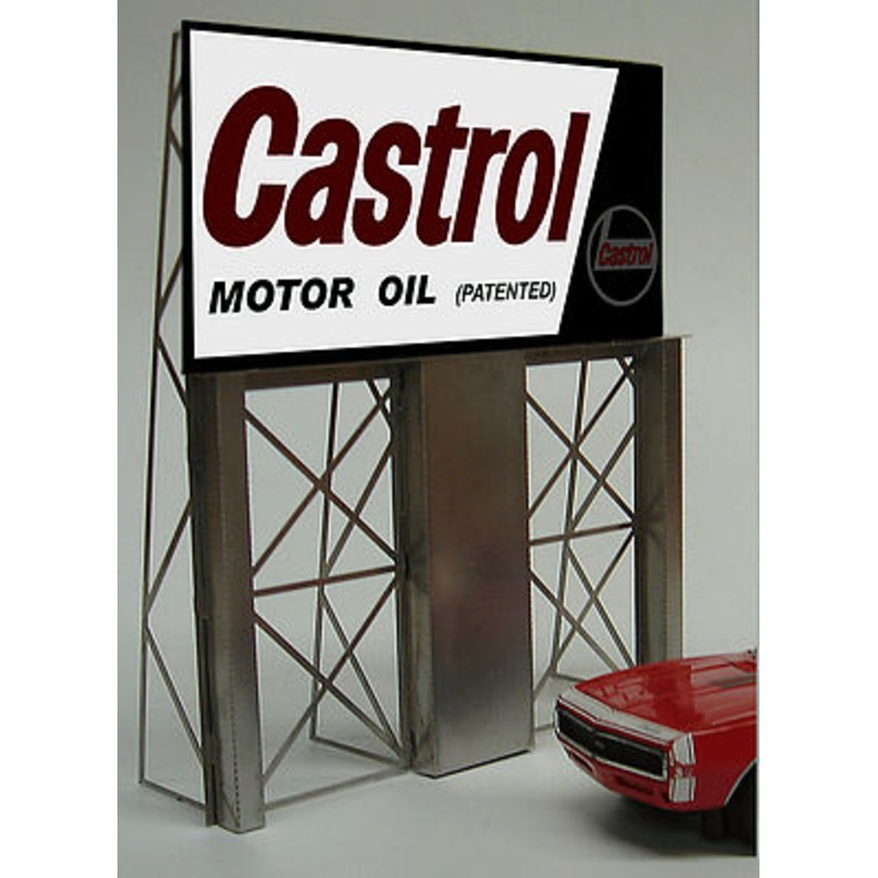 Castrol Motor Oil Animated Neon Billboard