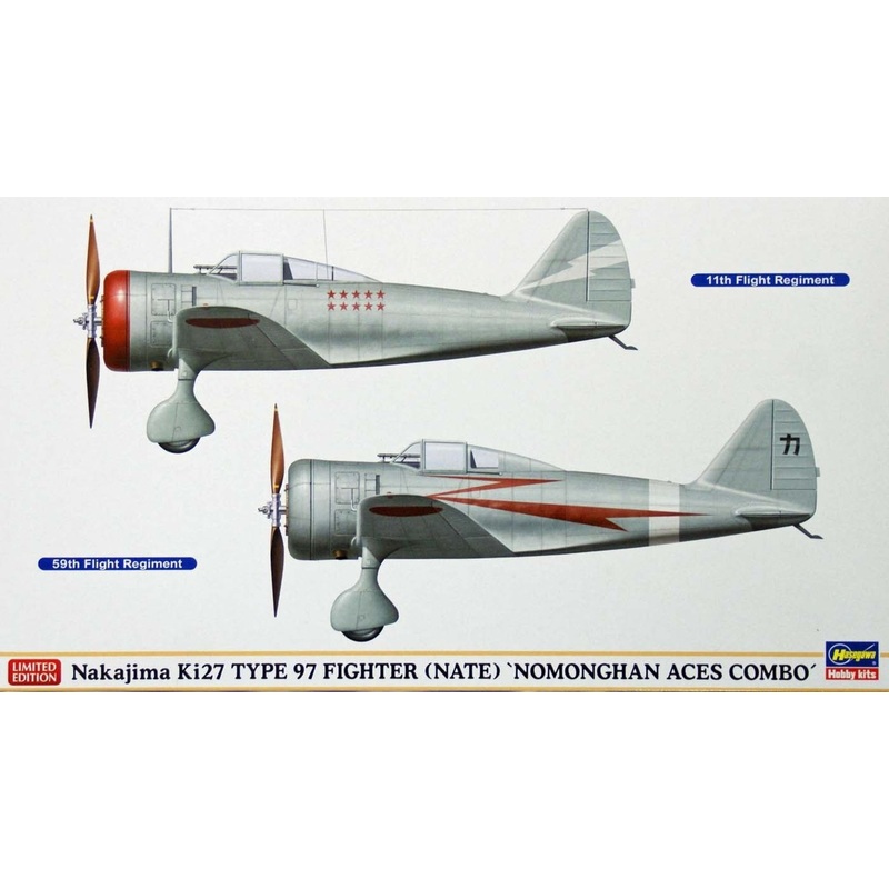 Hasegawa 02038 Ki27 Type 97 Fighter (Nate) Nomonghan Aces 1/72 scale kit AKS