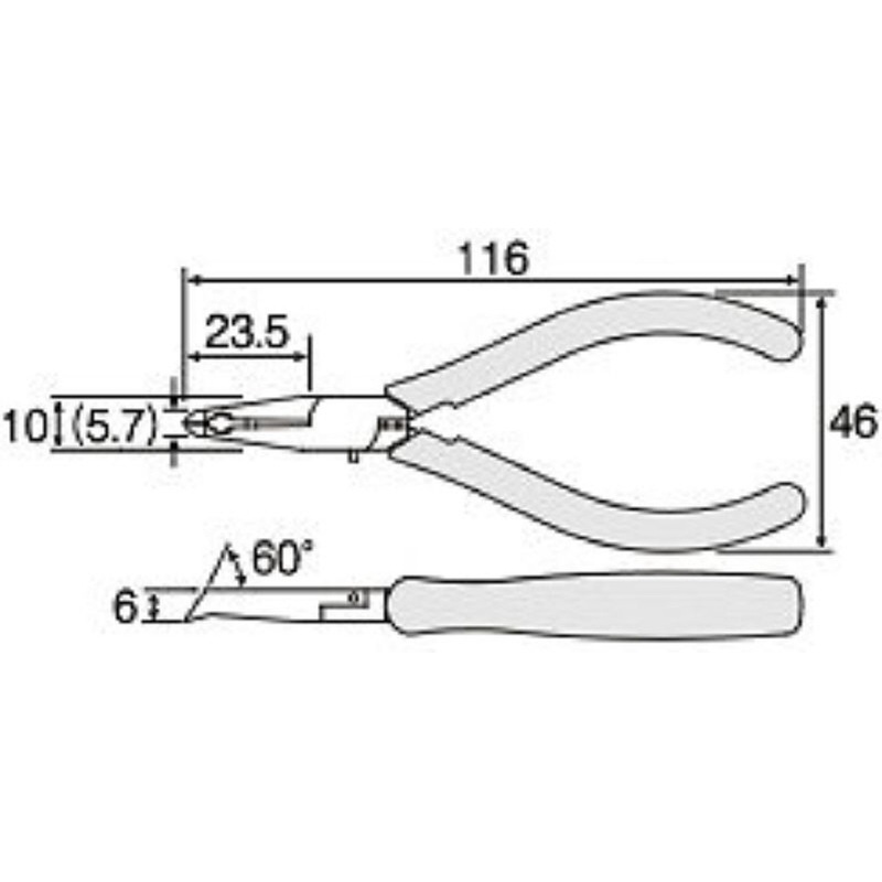 Hozan N-033 (N-33) MINIATURE END CUTTER