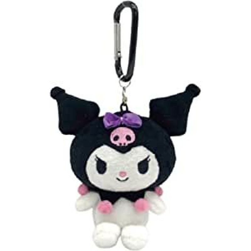 Nakajima Plush Mascot Holder with Carabiner – Sanrio Kuromi