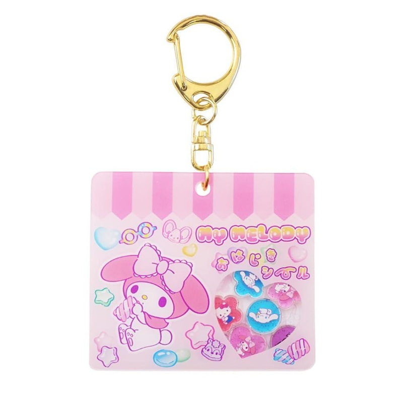 OST Sanrio Characters Ohajiki Furefure Keychain My Melody