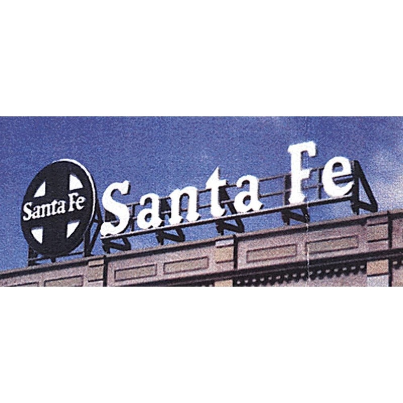 Santa Fe Round Herald & Name Billboard