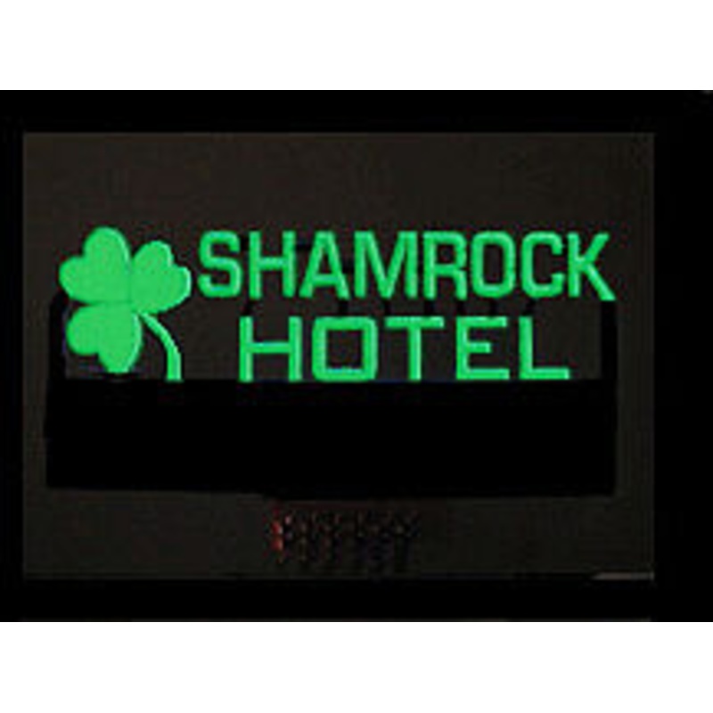 Shamrock Hotel Horizontal Animated Medium Sign Lighting Kit