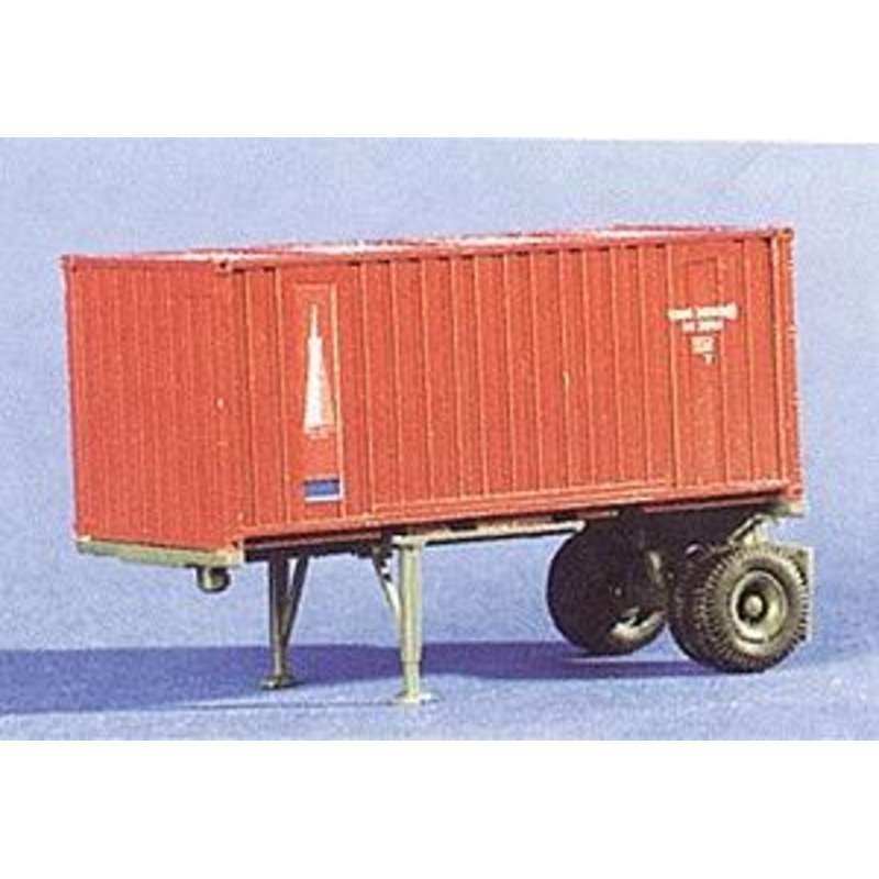 20′ Single Axle Container Chassis w/20′ Container