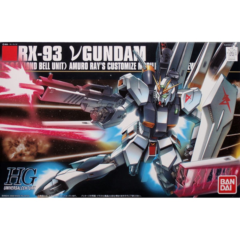 Bandai HGUC 086 Gundam RX-93 Nu Gundam 1/144  Scale Kit
