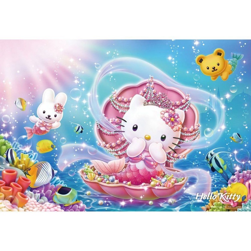 Beverly Jigsaw Puzzle L74-101 Sanrio Hello Kitty Mermaid Princess (150 L-Pieces)