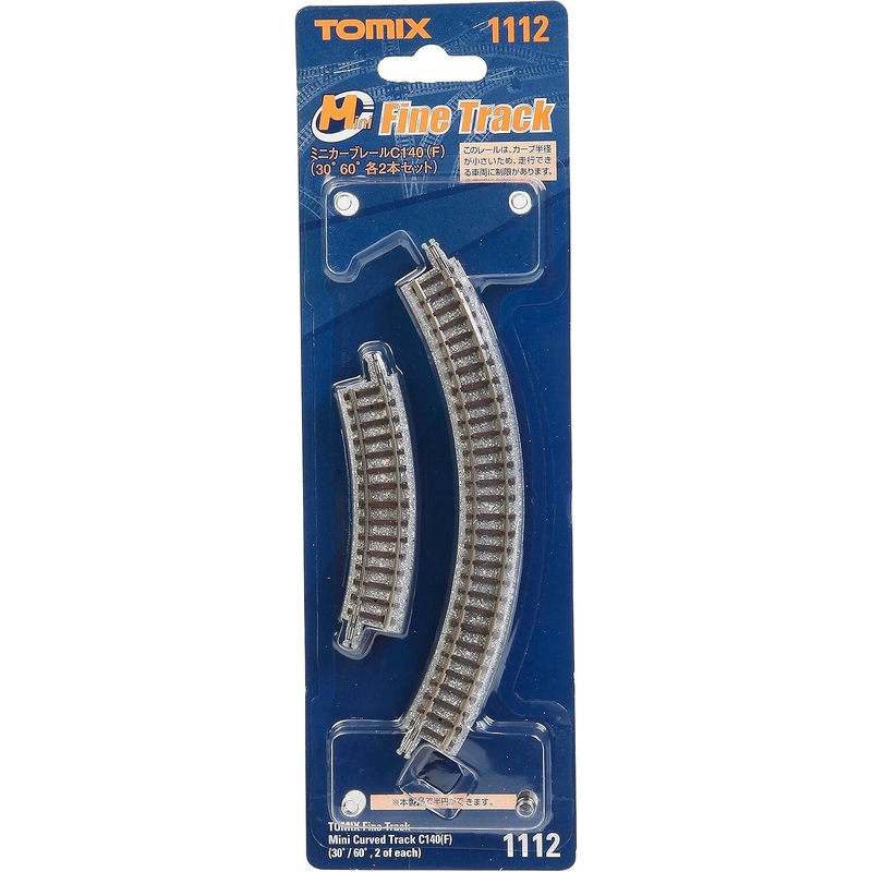 Mini Curved Track C140 2-Each 30 & 60 Degree Sections