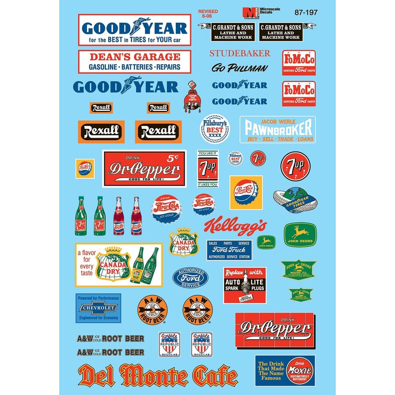 20th Century Sign Sets Set #1 1900-1930