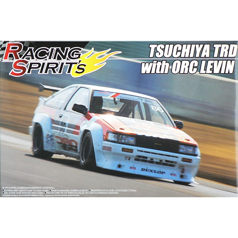 Aoshima 42298 Toyota Levin AE86 Tsuchiya TRD 1/24 Scale Kit
