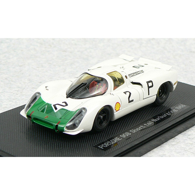 Ebbro 43738 Porsche 908 Short Tail 1968 No.2 (White/Green) 1/43 Scale