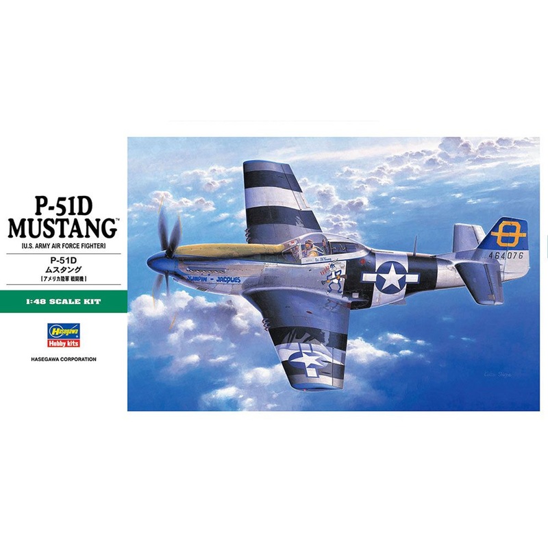 Hasegawa 1/48 P-51D Mustang [U.S. Army Air Force Fighter] Plastic Model