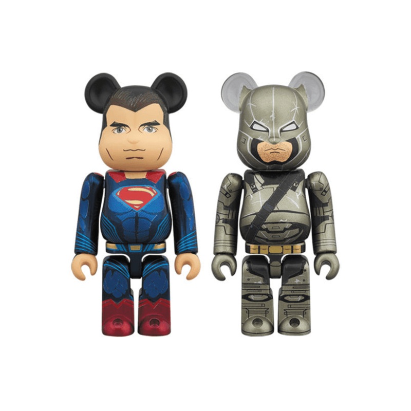 Medicom Bearbrick Be@rbrick SUPERMAN & ARMORED BATMAN 2 PACK 4530956535562