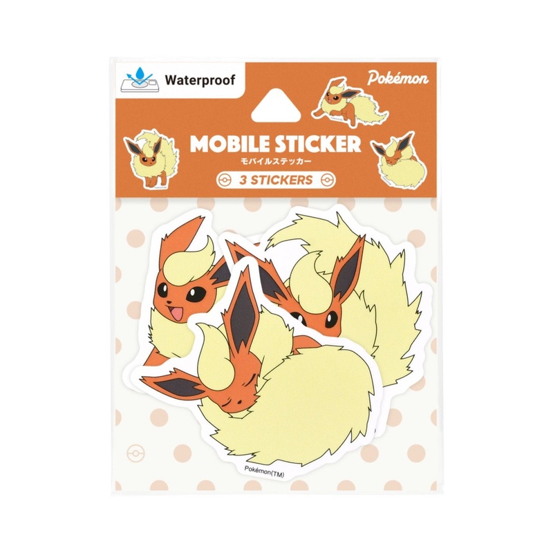 Pokemon Center Original Mobile Sticker Flareon 951E