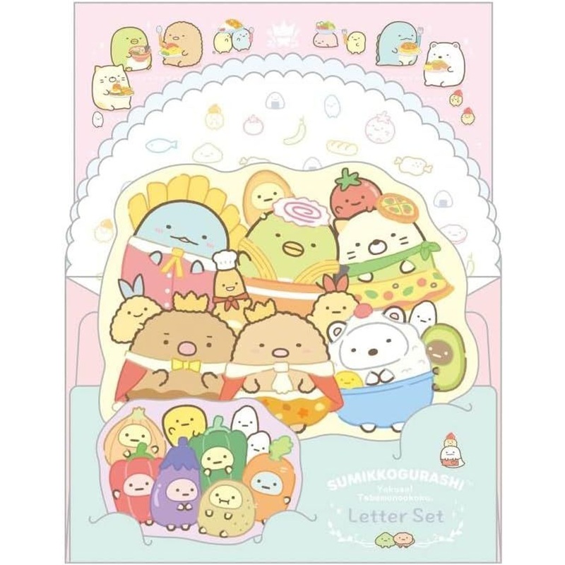 San-x Sumikko Gurashi Letter Set Kingdom of Foods