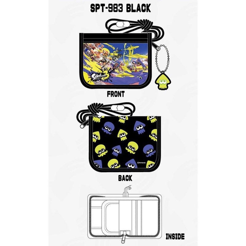 Sun Art Kids Wallet Pouch Splatoon 3 Black