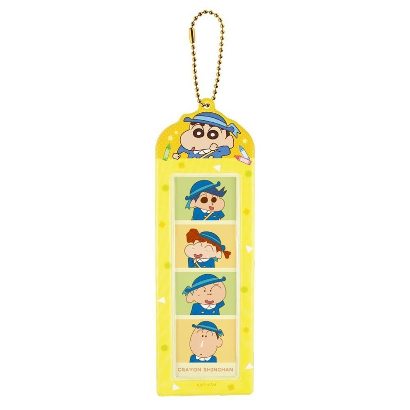 T’s Factory 4-Cut Photo Strip Holder Keychain Crayon Shin-chan Yellow