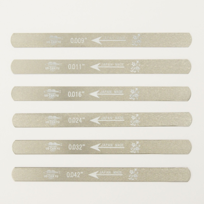UO-CHIKYU 2505 Nut Files Hiroshima File 6 pcs Set for Electric guitar 009 gauge