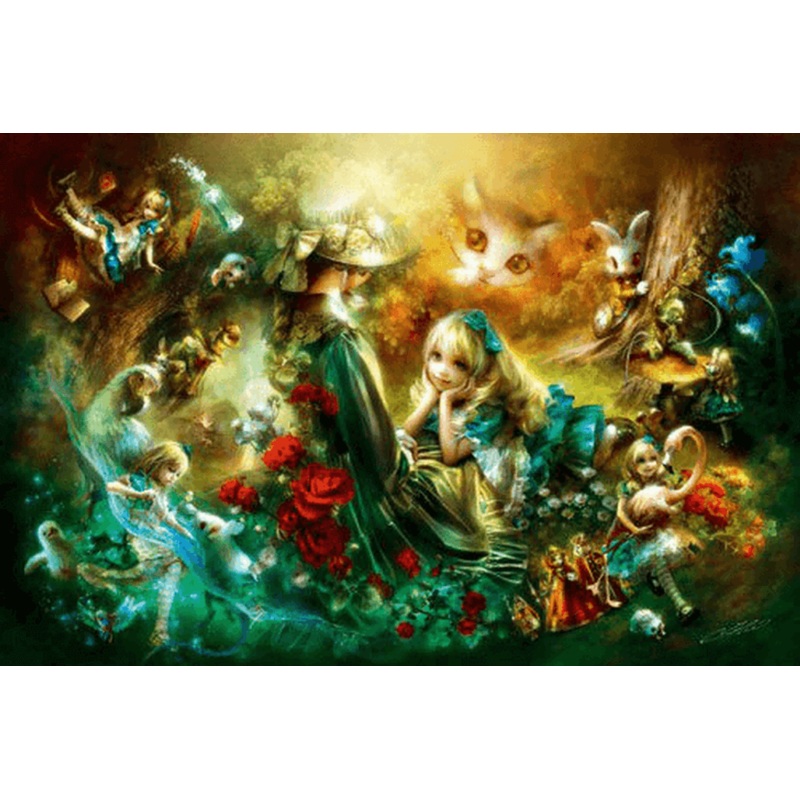 APPLEOne Jigsaw Puzzle 300-286 Alice in Wonderland (300 Pieces)