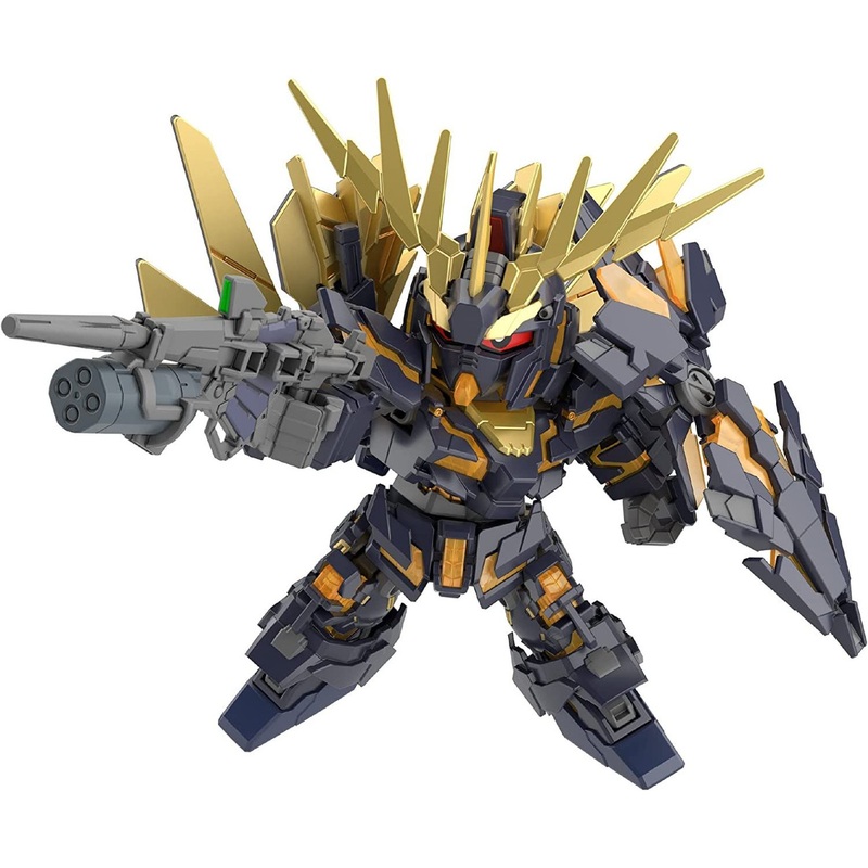 Bandai SD Gundam Cross Silhouette Unicorn Gundam 02 Banshee (Destroy Mode) & Banshee Norn Parts Set Plastic Model