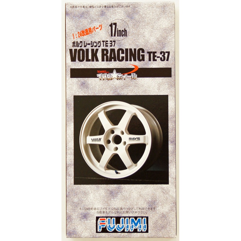 Fujimi TW25 Volk Racing TE-37 Wheel & Tire Set 17 inch 1/24 Scale Kit