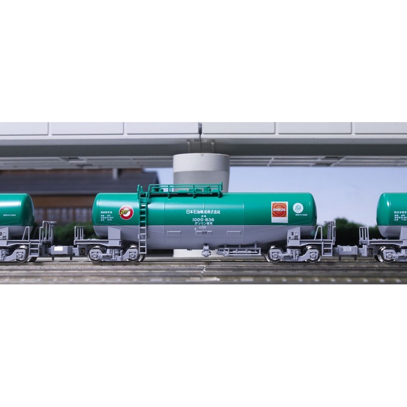 Kato 10-1810 Freight Car TAKI 1000 (Late Model) Japan Oil Transportation with ENEOS/Eco Rail Mark 8 Cars Set (N scale)