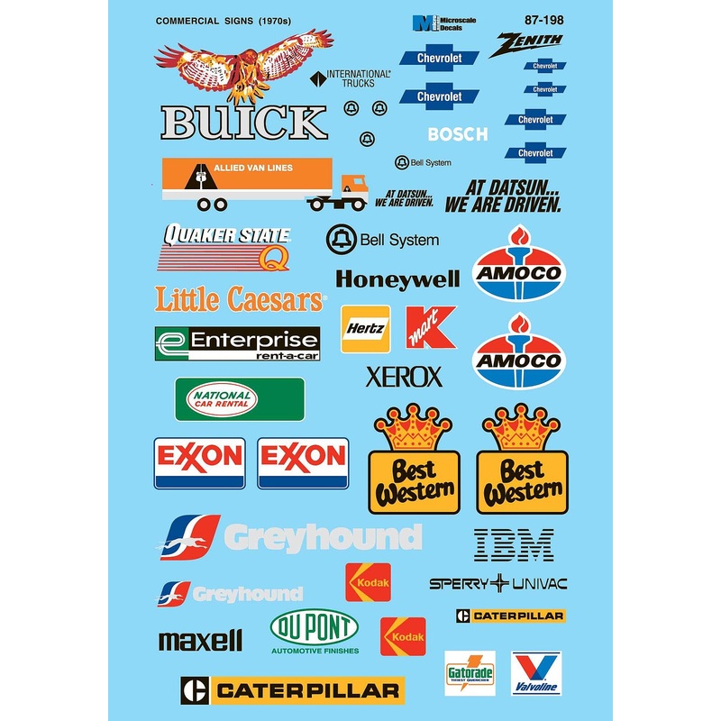 20th Century Sign Sets Set #2 Late