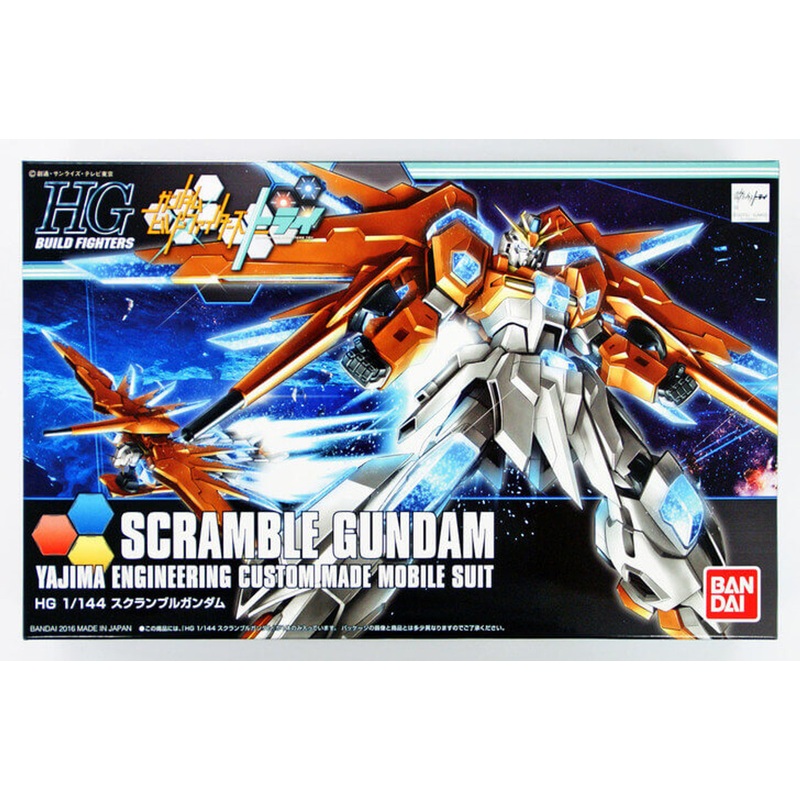Bandai HG Build Fighters 047 SCRAMBLE Gundam Yajima Engineering Custom Made Mobile Suit 1/144 Scale Kit