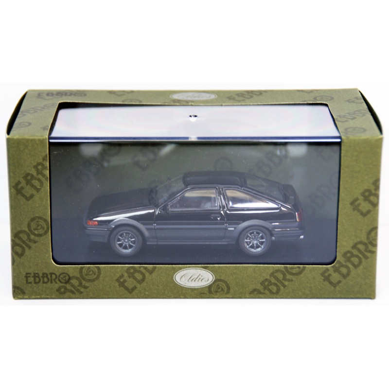 Ebbro 44494 Toyota Sprinter Trueno AE86 With Alloy Wheel (Black) 1/43 Scale