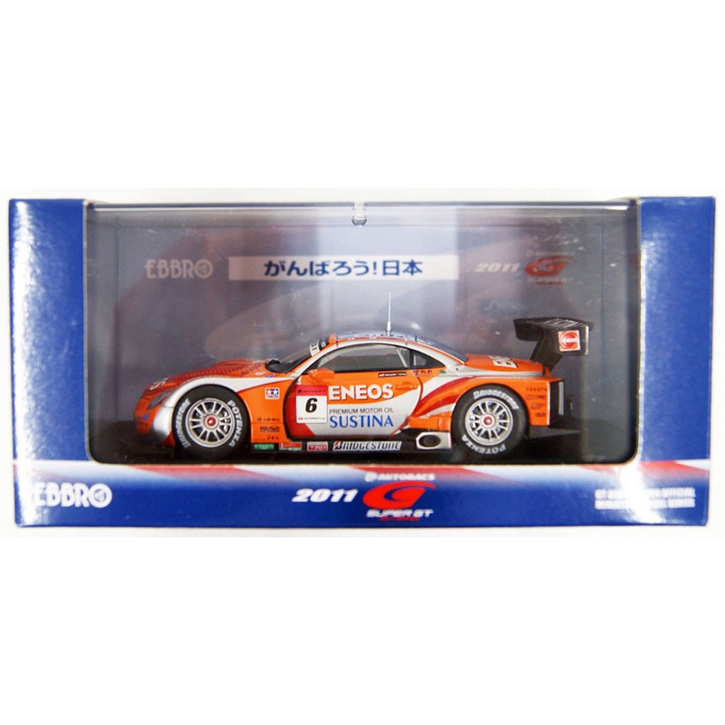 Ebbro 44550 Eneos Sustina SC430 Super GT500 2011 #6 Orange/Red 1/43 Scale
