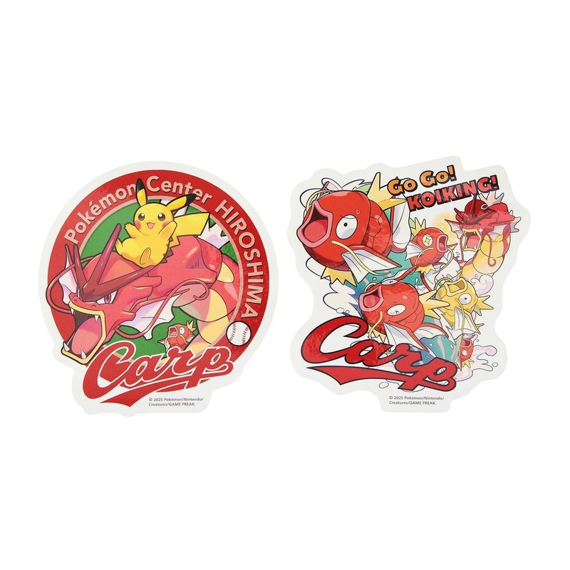 Pokemon Center Original Carp Pokemon Center Hiroshima Sticker Set