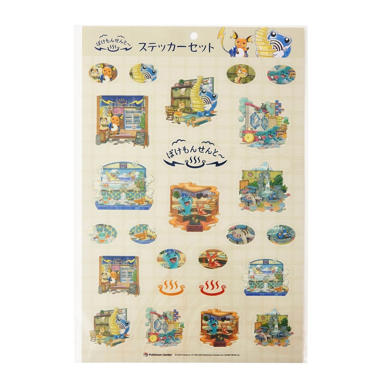 Pokemon Center Original Sticker Set Pokemon Center