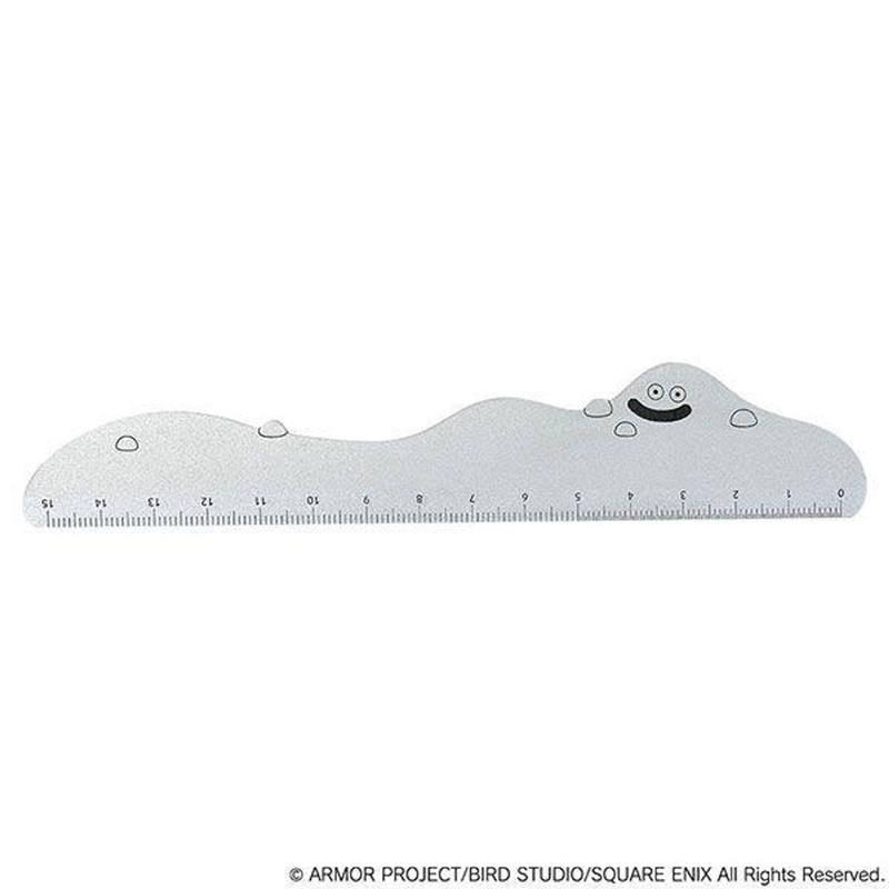Square Enix Dragon Quest: Smile Slime: Metal Ruler 15cm – Liquid Metal Slime