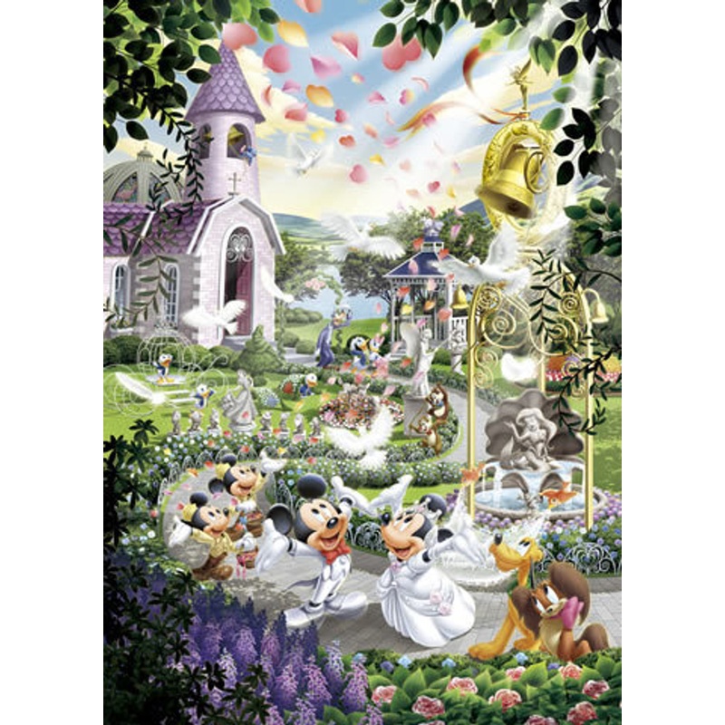 Tenyo Japan Jigsaw Puzzle DSG-500-402 Disney Mickey Mouse Wedding (500 Pieces)