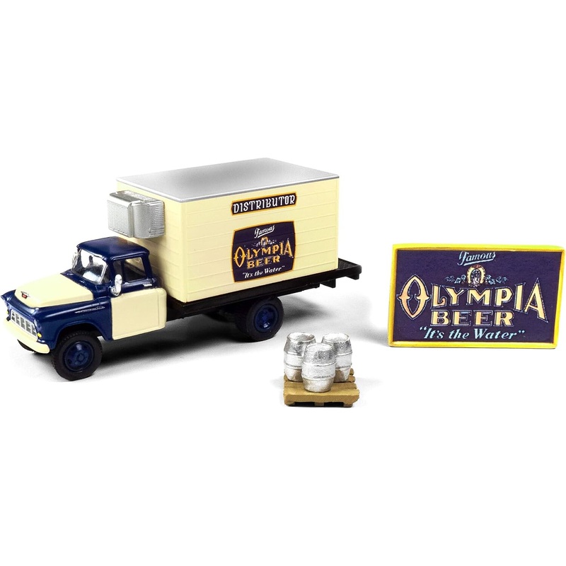 1955 Chevy Beer Truckw/Kegs(OlympiaBeer)