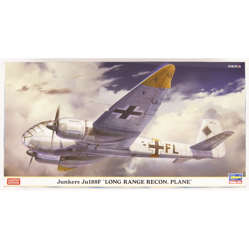 Hasegawa 02180 Junkers Ju188F Long Range Recon. Plane 1/72 Scale convertible Kit
