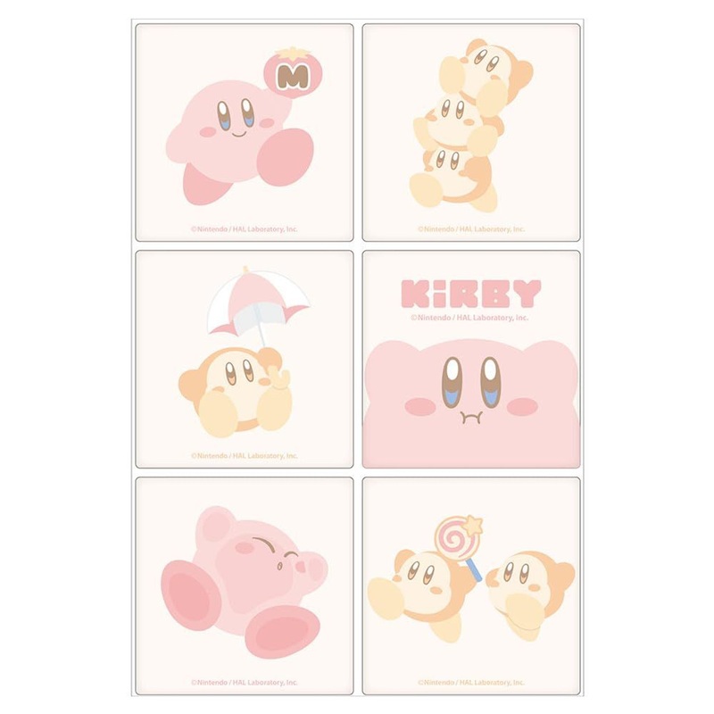 T’s Factory Kirby Decoration Tile Sticker Kirby & Waddle